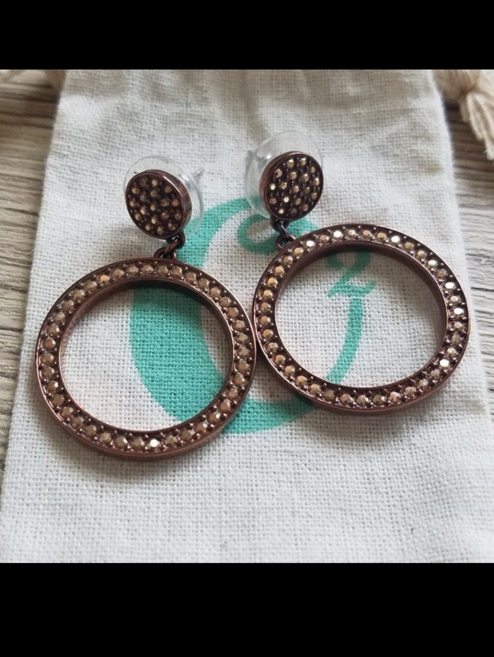 🦉 Chocolate Hoop Drop Earrings